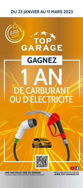 Top garage gagnez 1 an de carburant électricité 